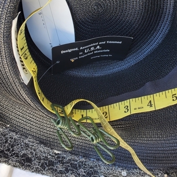 Gray Sequined wide brim hat NWT - Picture 10 of 13